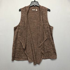 Lori Goldstein Women Sleeveless Open Front Sweater Vest Size Extra Large M132 -7